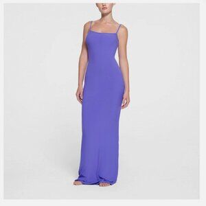 SOLD 🏷️ NWT SKIMS Soft Lounge Long Slip Dress - Tanzanite M